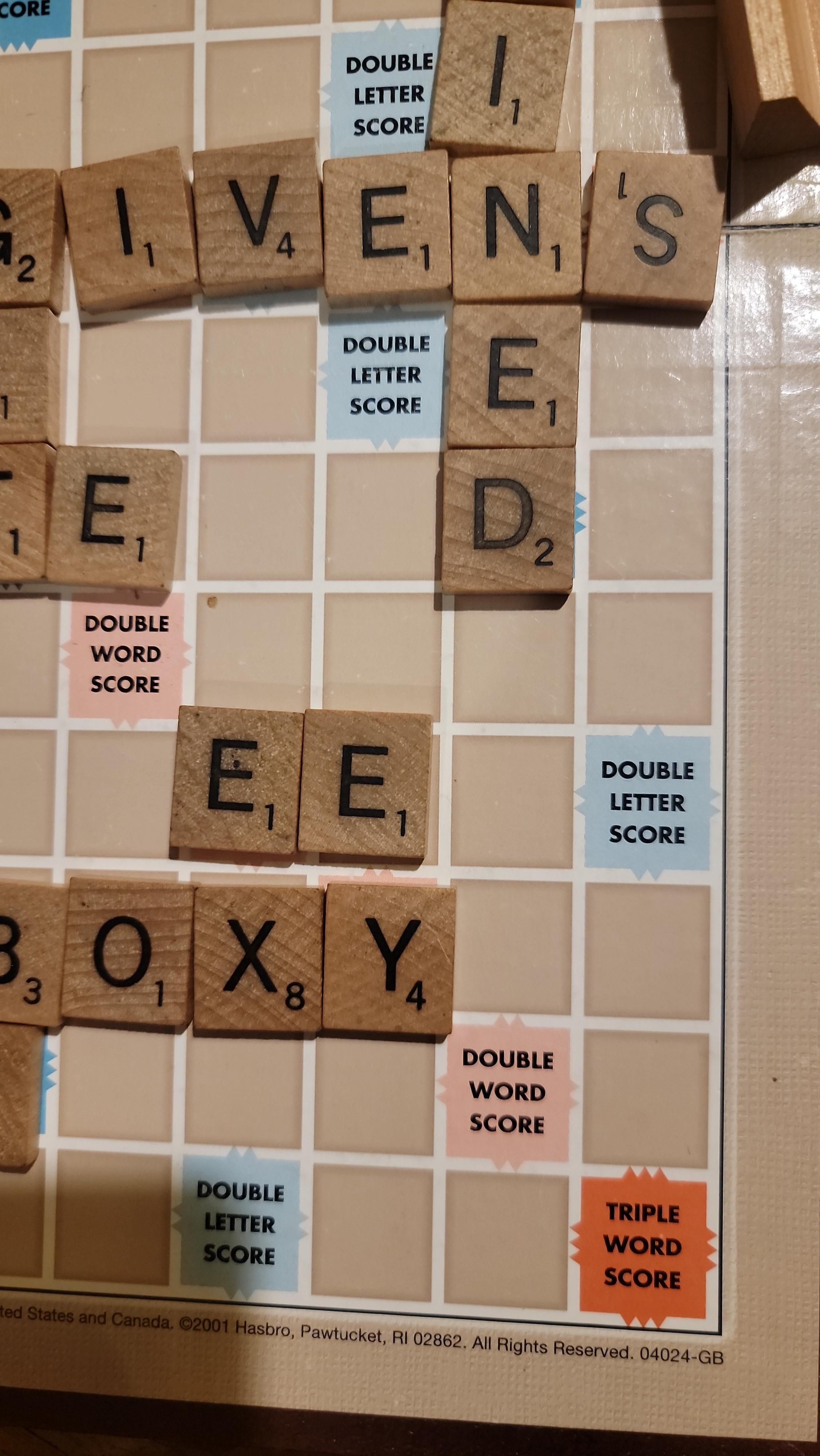 ee scrabble word