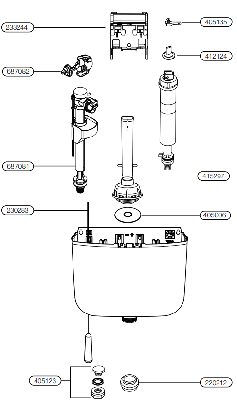 stylus toilet parts