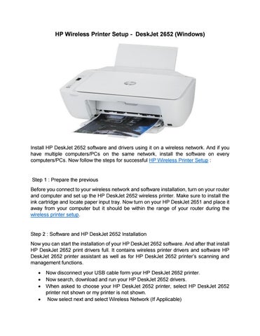 how to add hp printer to wifi