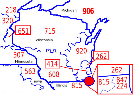 414 area code zip code