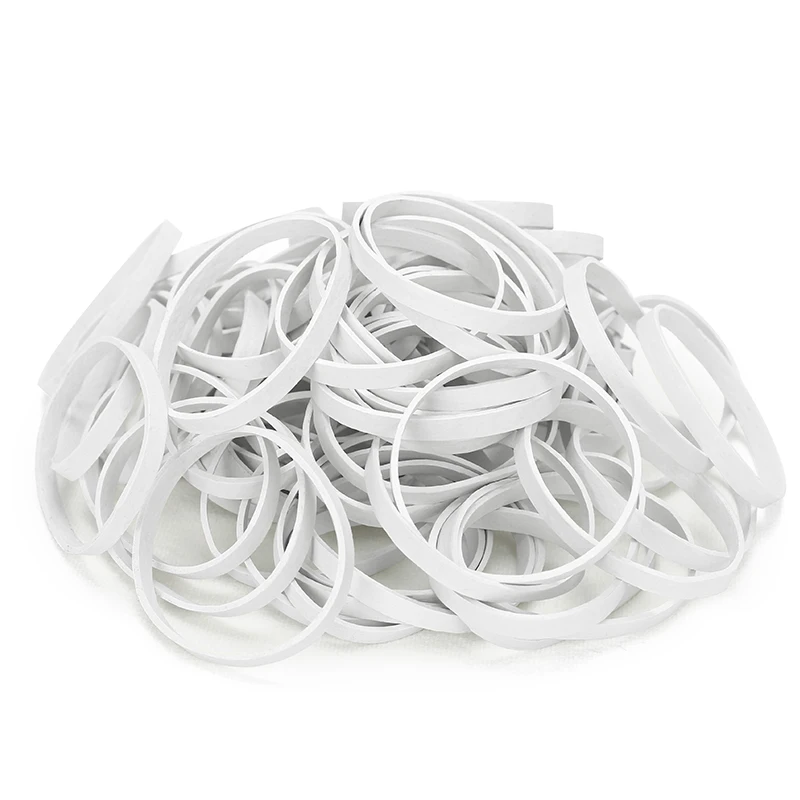 white rubber bands