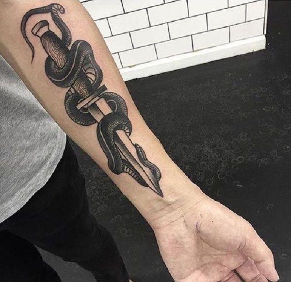 snake dagger tattoo meaning