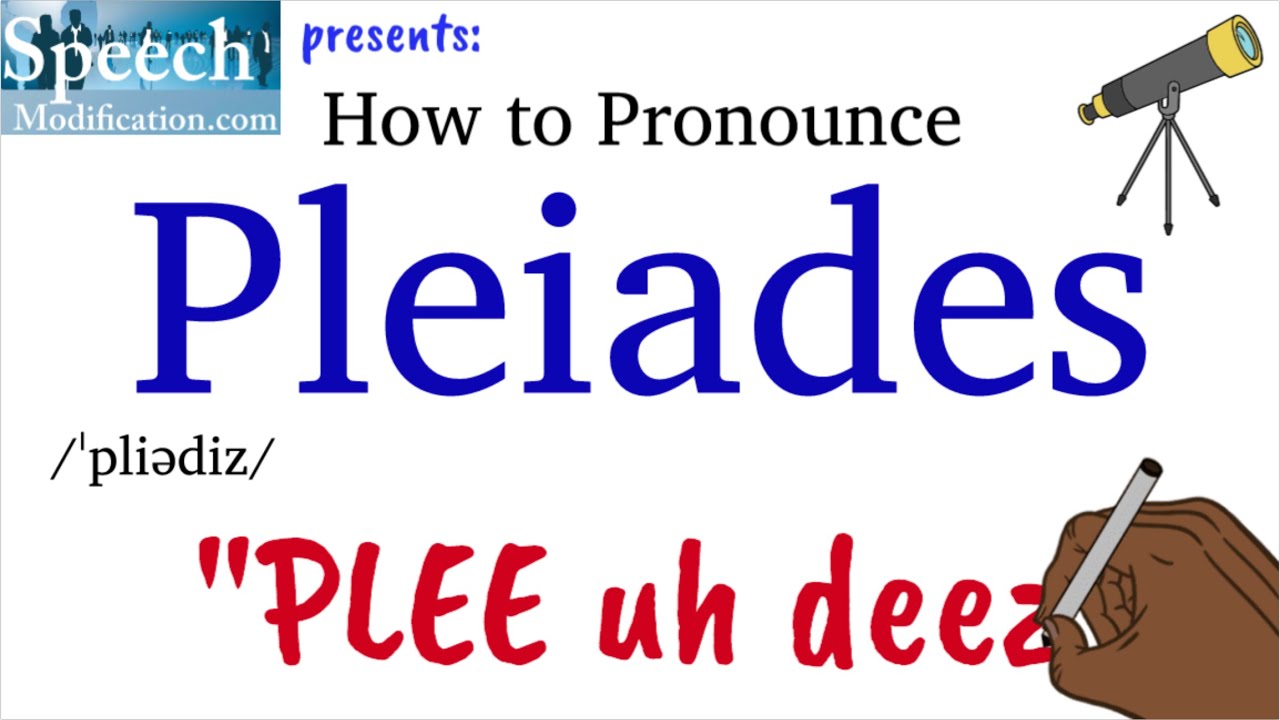 pronunciation of pleiades