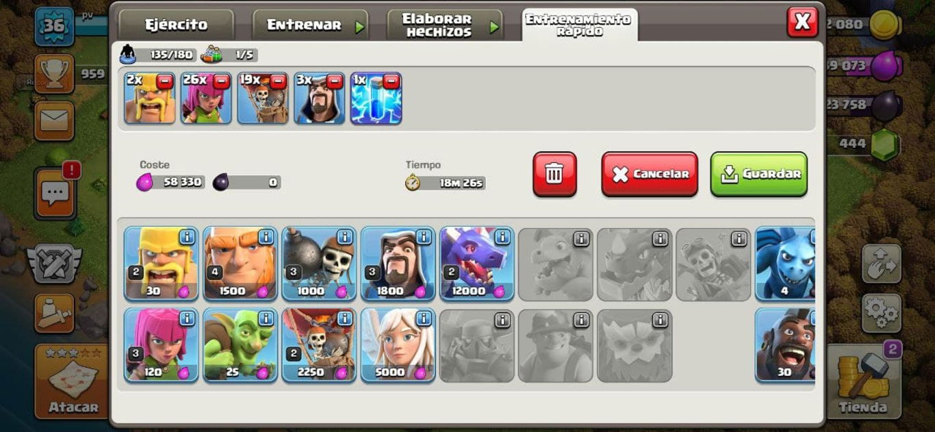 ejercitos coc