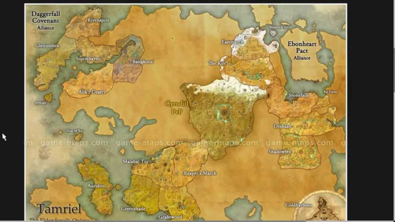 elder scrolls online map size comparison