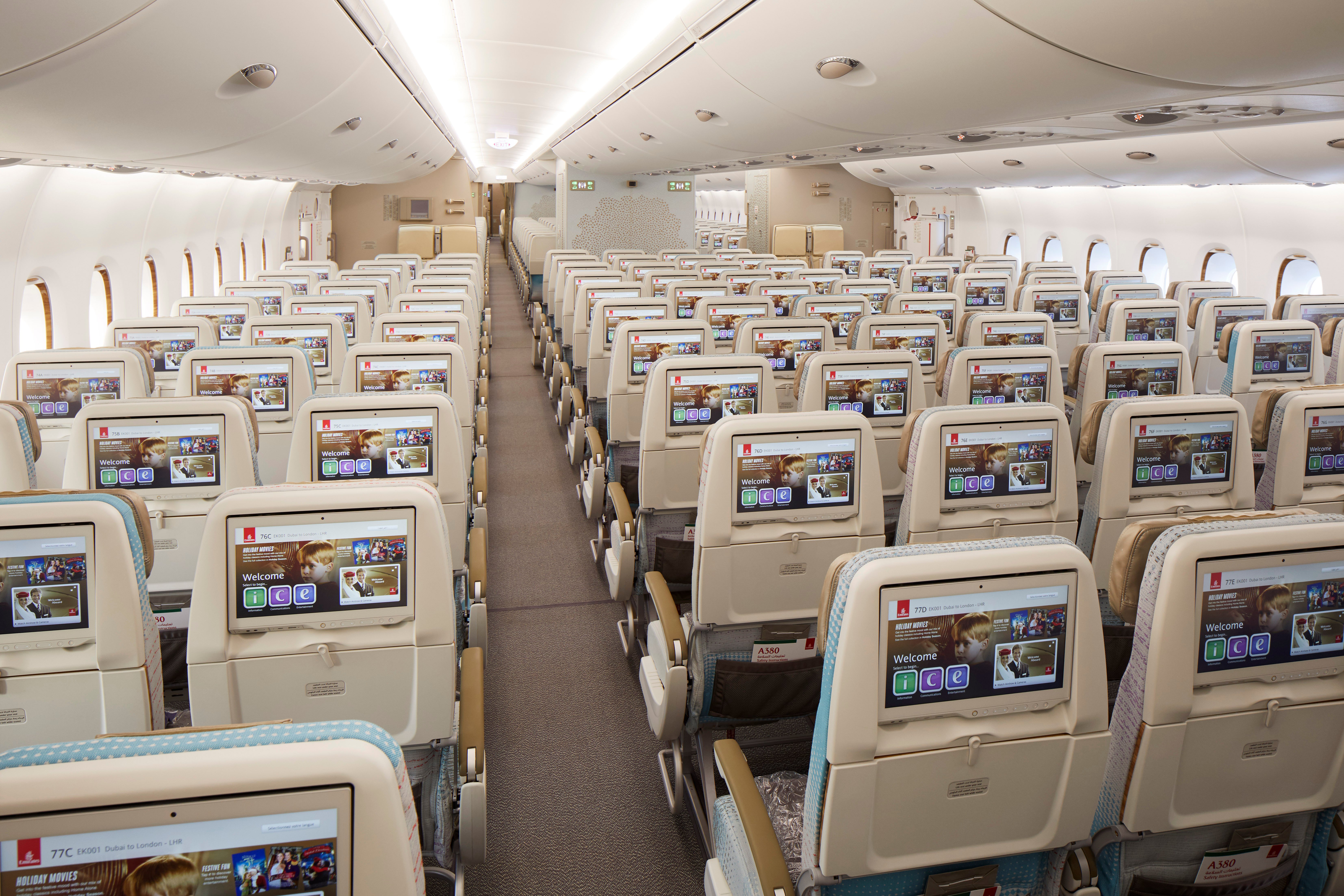 emirates plane seating