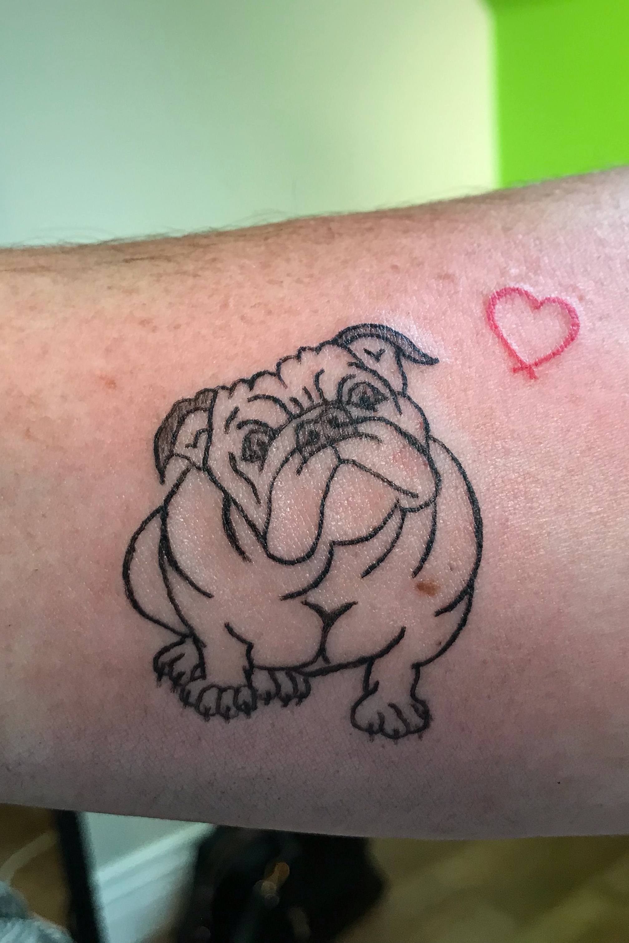 english bulldog tattoo designs