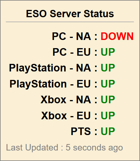 eso server status