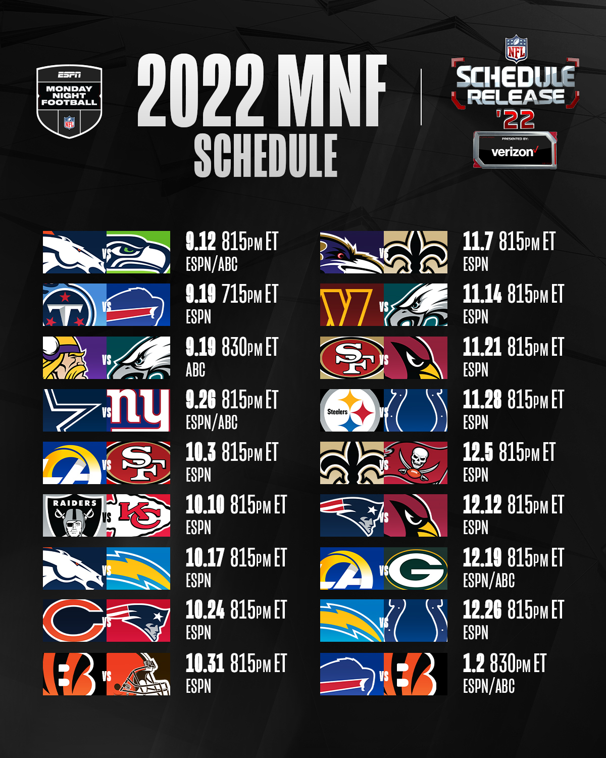 espn schedule