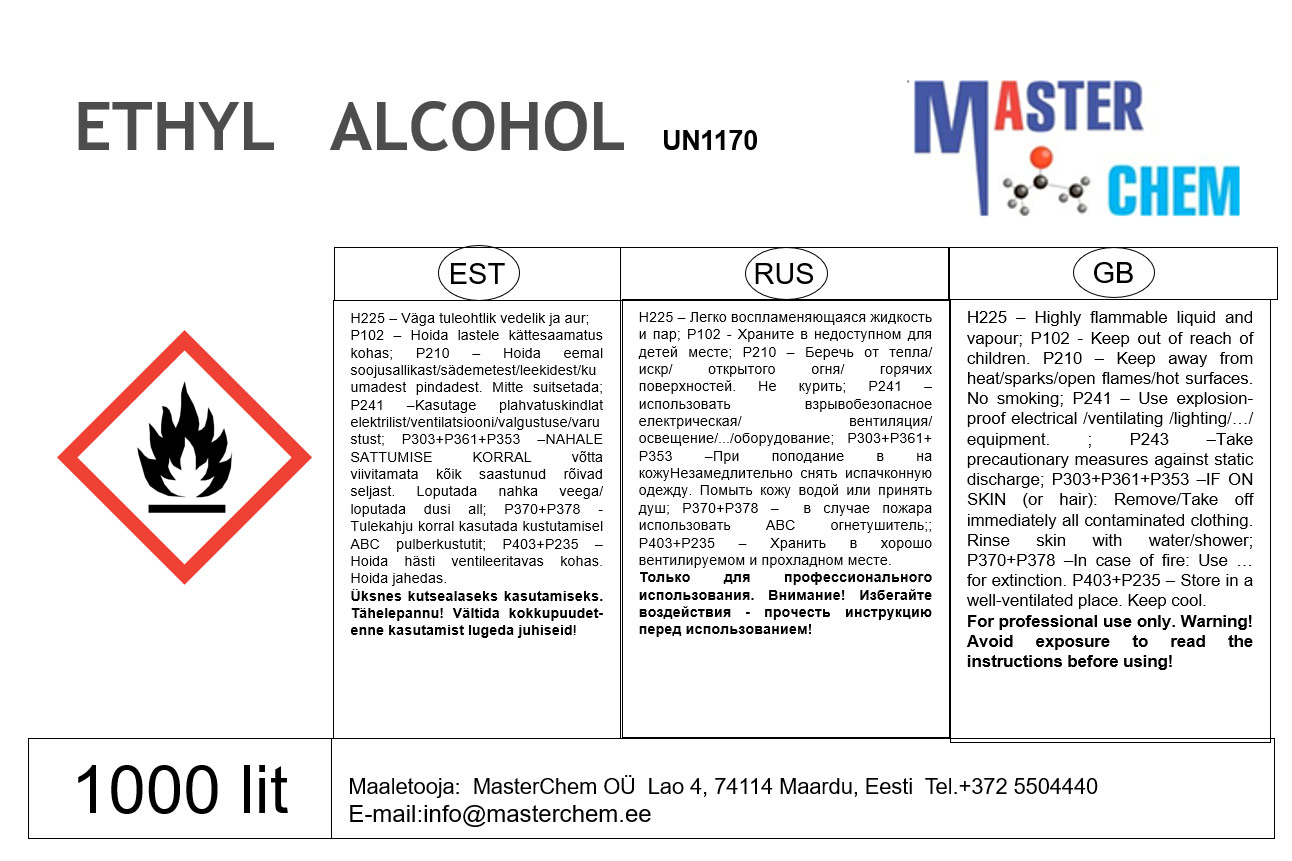 ethyl alcohol cas 64 17 5