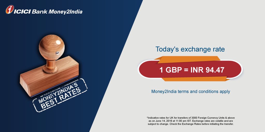 exchange rate pounds to rupees icici