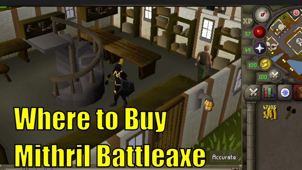 mithril battleaxe osrs