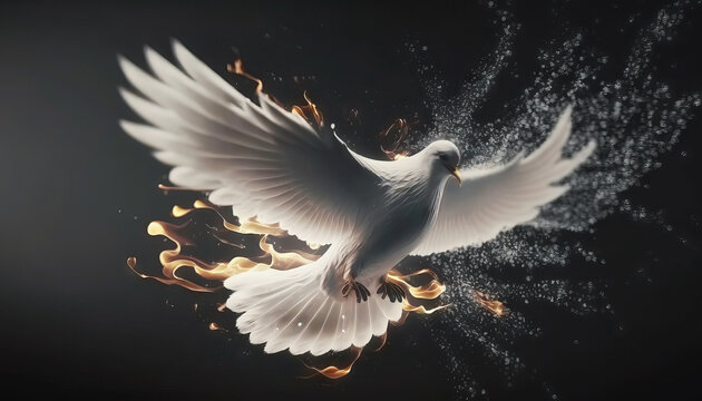 holy spirit dove flying