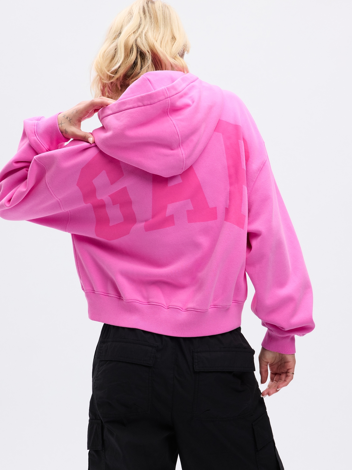 hot pink gap hoodie