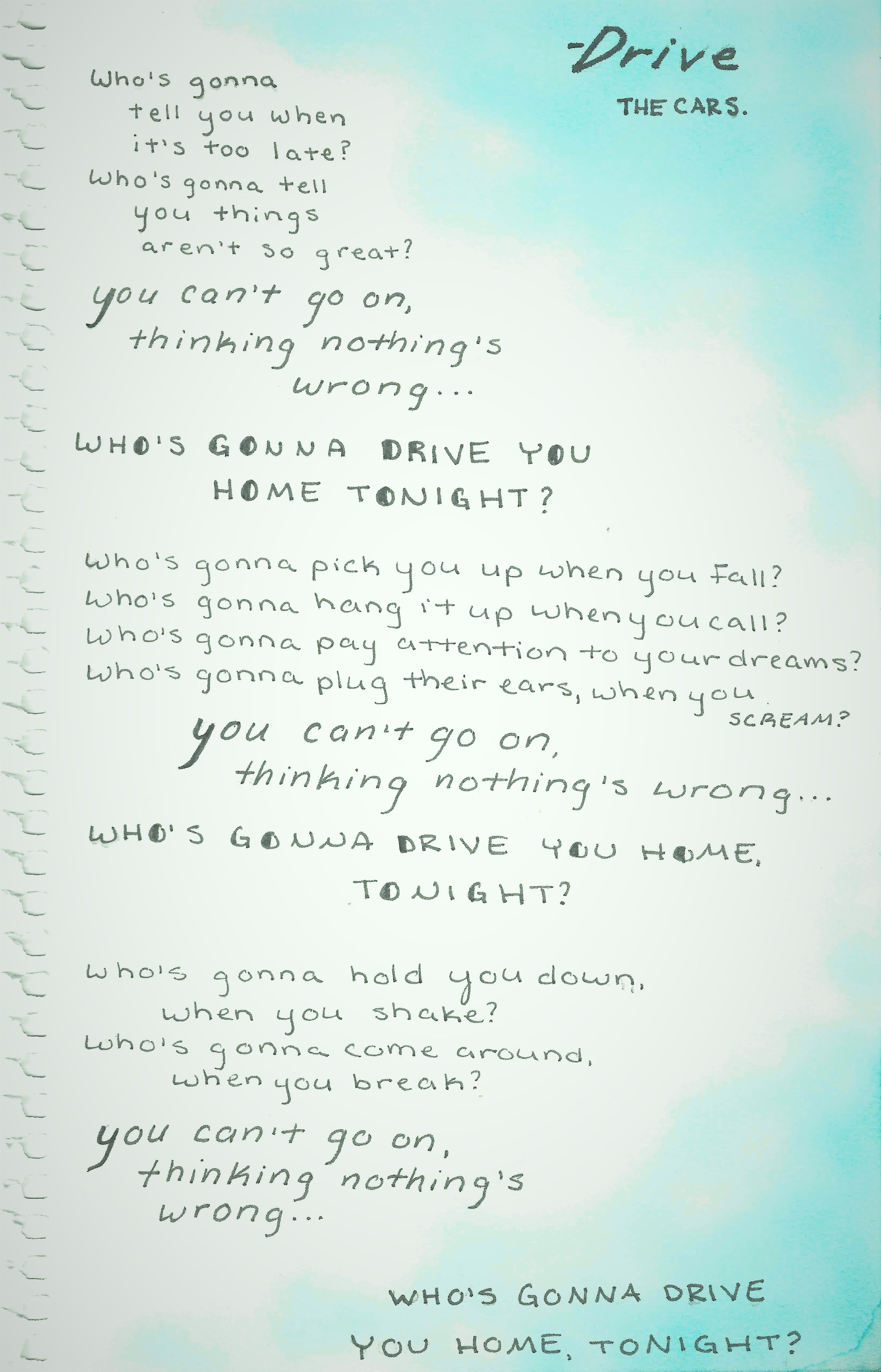 drive lyrics