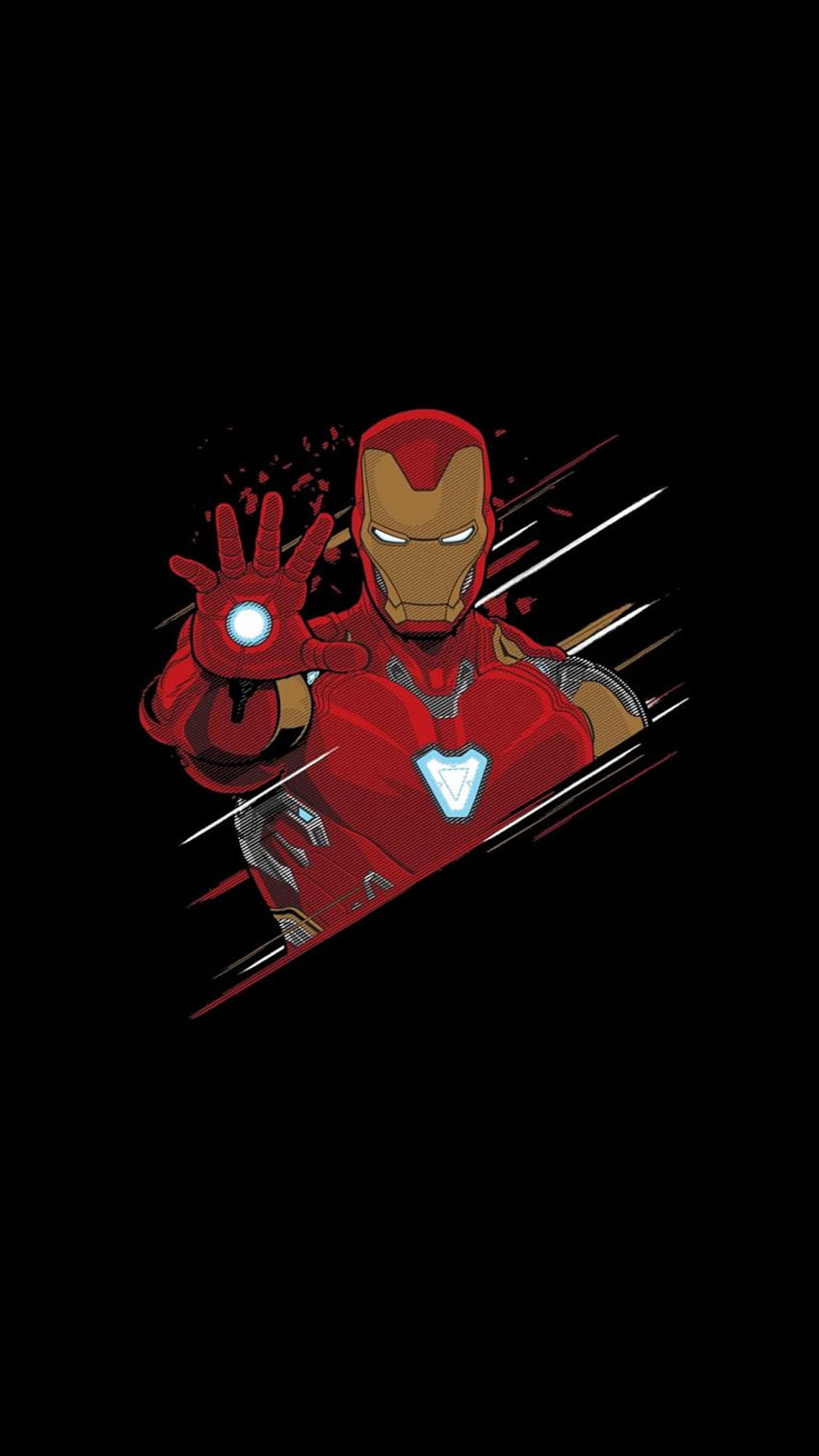 black iron man wallpaper