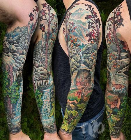 sleeve tattoo nature