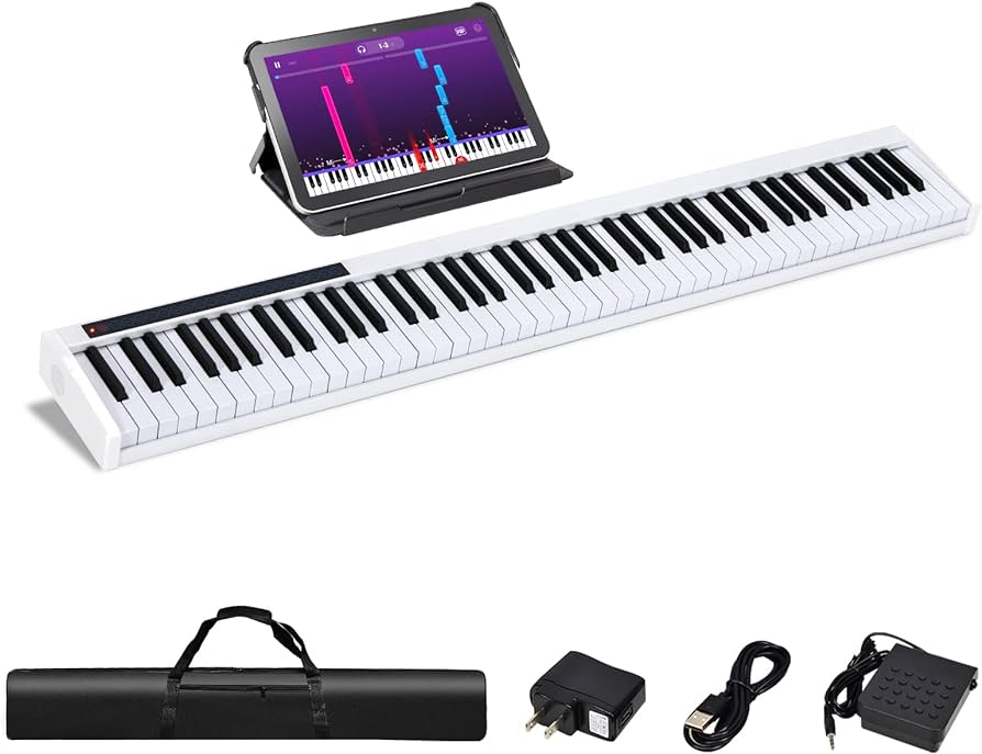 digital piano keyboard weighted keys