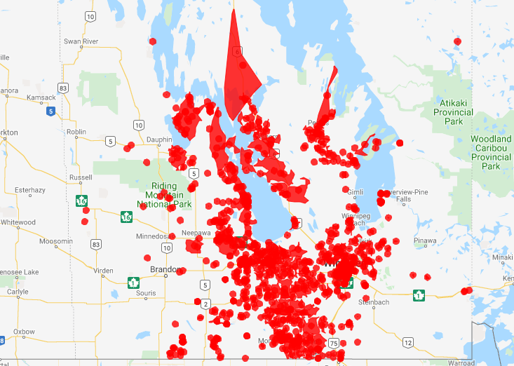 manitoba hydro outage map