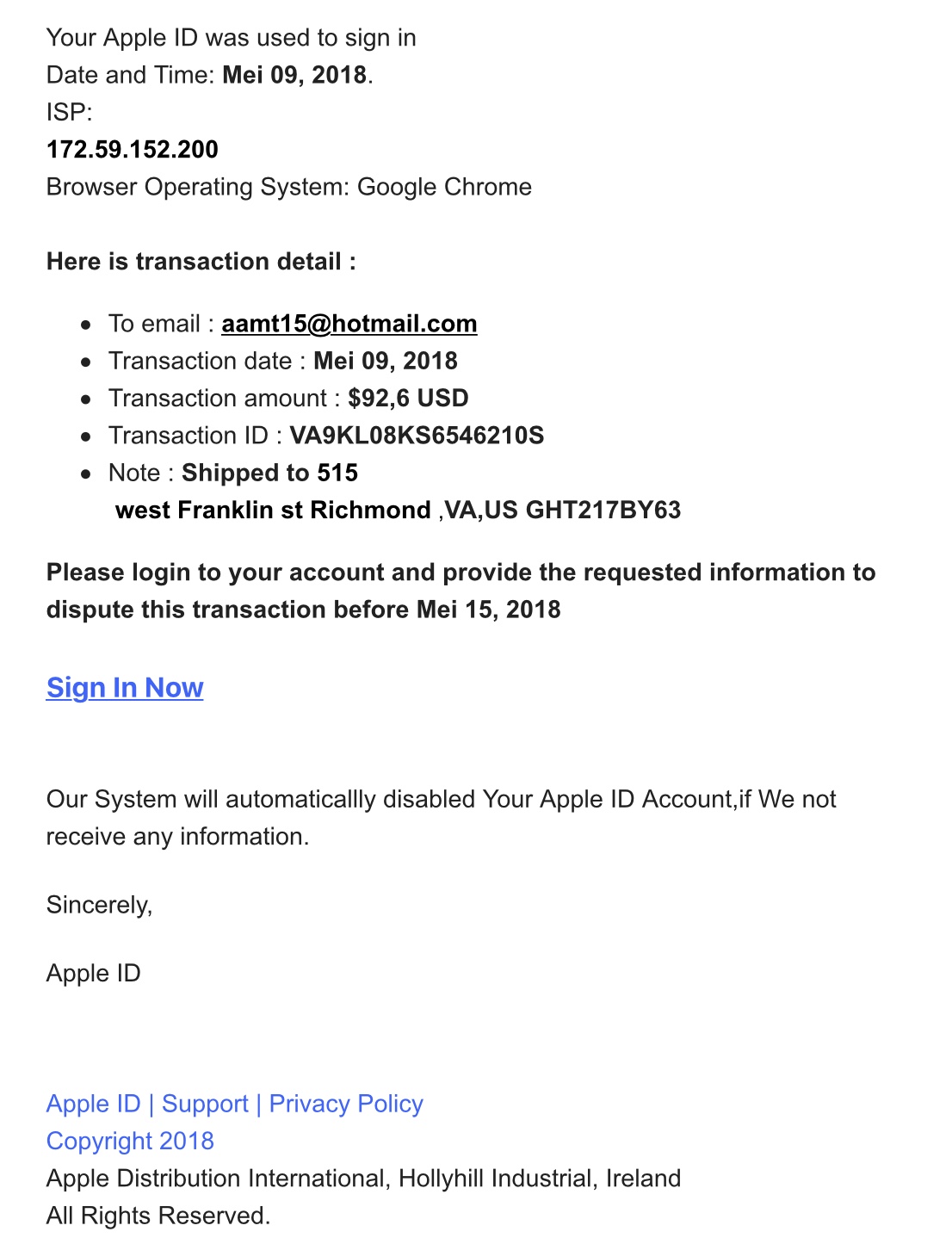 applecare email address