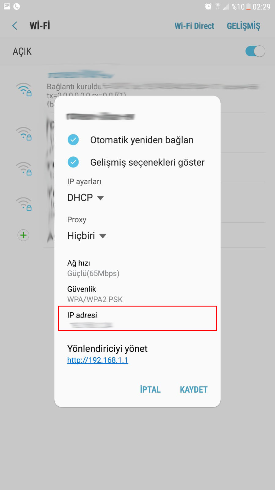 ip numaram hangi şehir