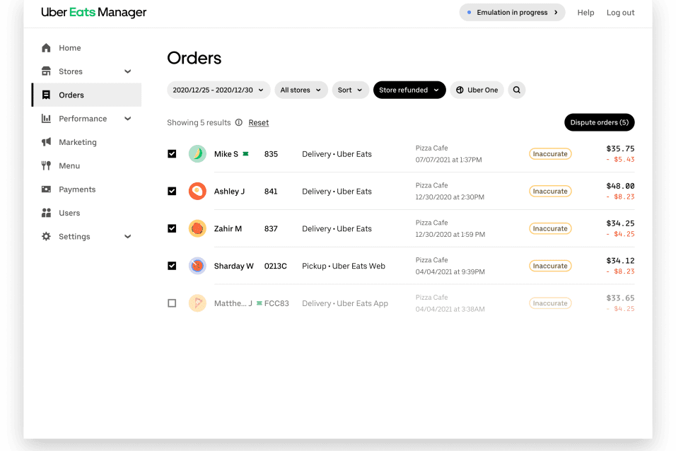 uber merchant login