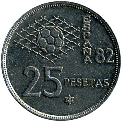 moneda 25 pesetas 1980