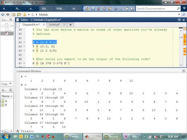 matlab matrix