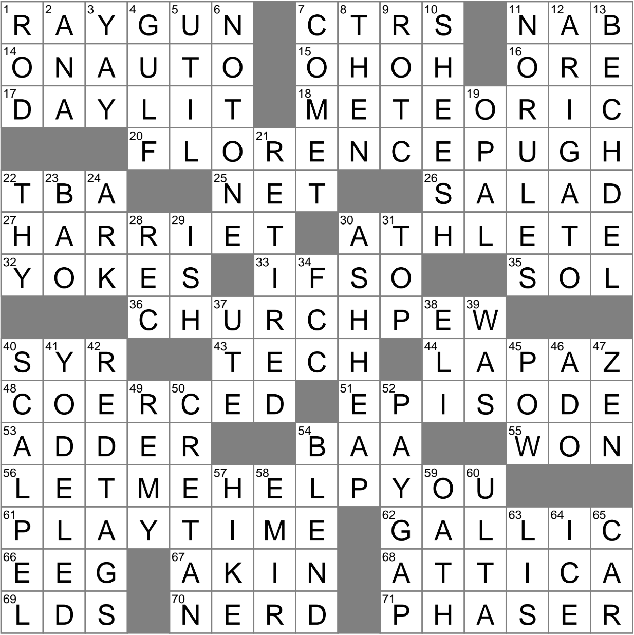 sharp reply crossword clue