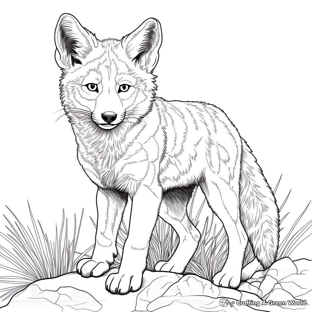 coyote coloring page