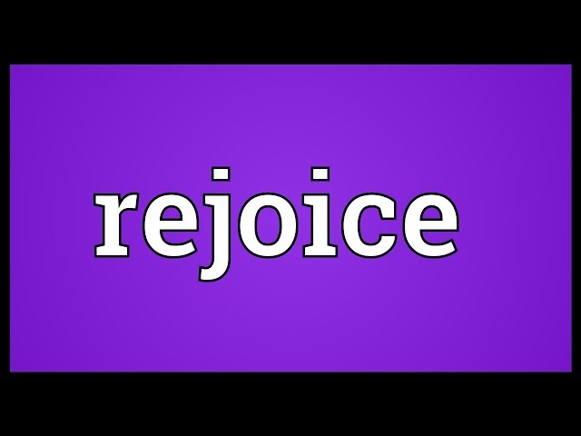 rejoice meaning in urdu