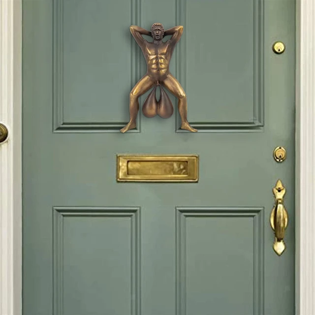 testicle door knocker