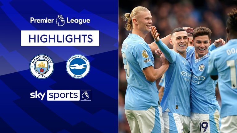 brighton & hove albion f.c. vs man city standings