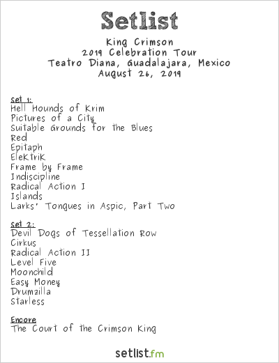 celebration tour setlist