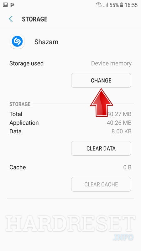 how to change storage to sd card on samsung j2