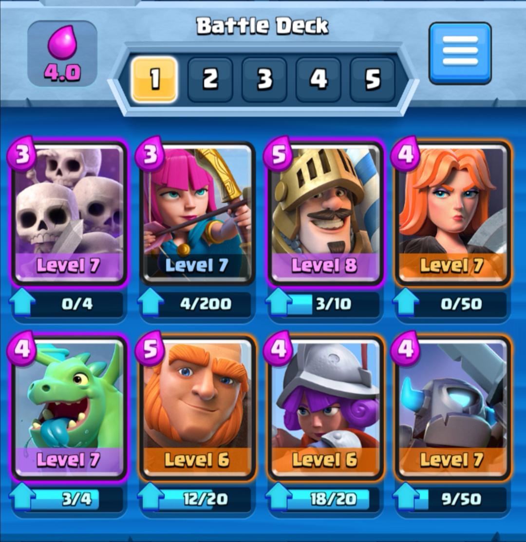 clash royale arena 4 best deck