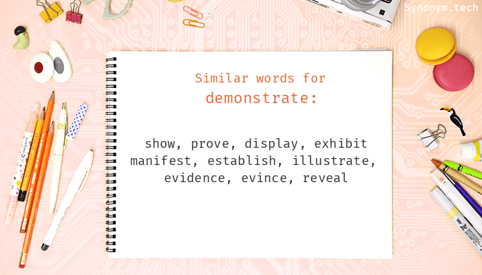 demonstrate thesaurus