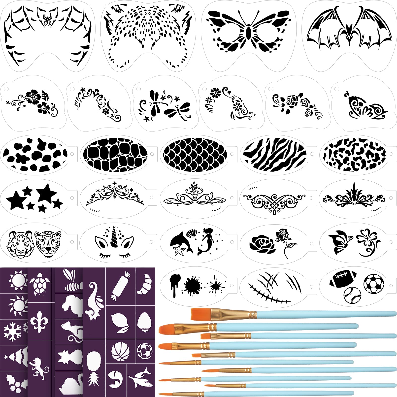 face paint stencils