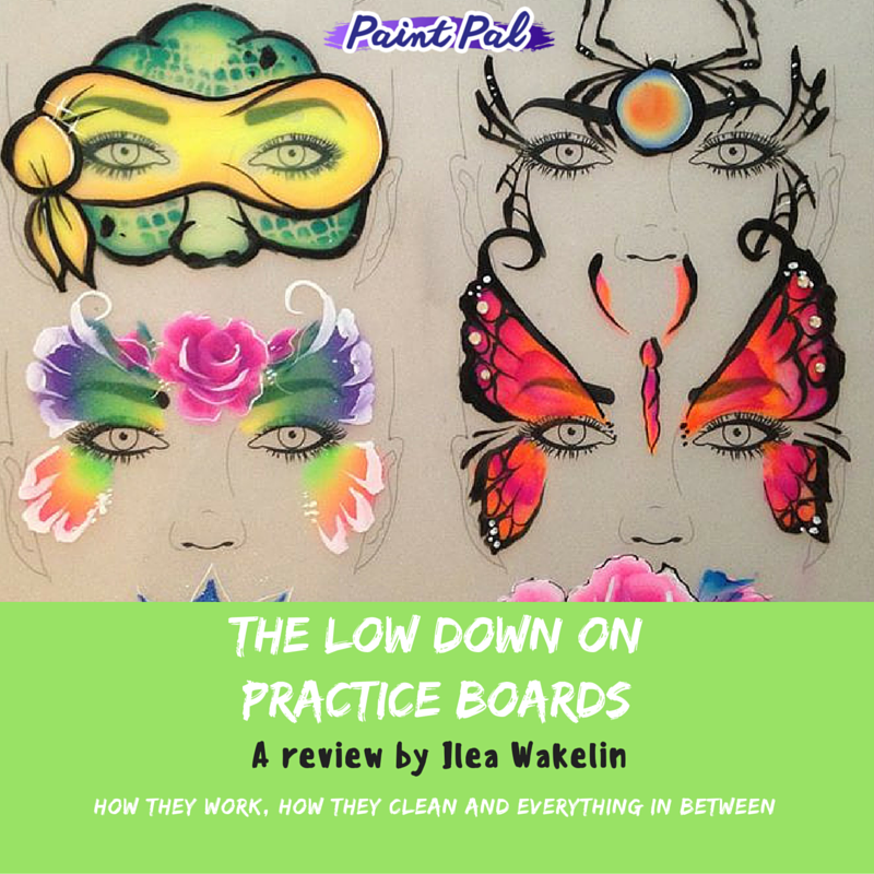 face painting practice boards