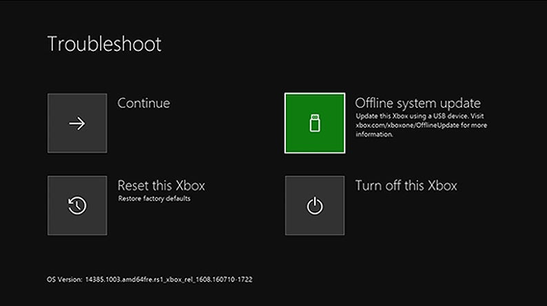 factory restore xbox one