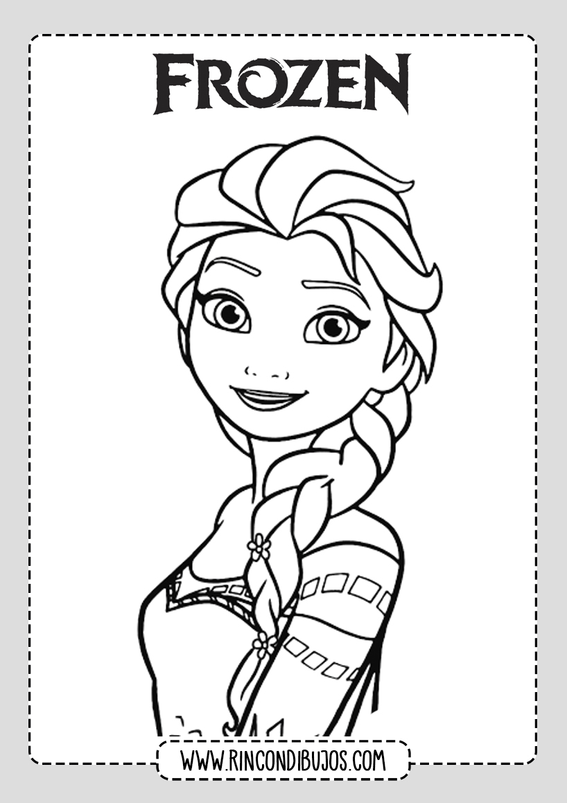 frozen dibujos para colorear e imprimir