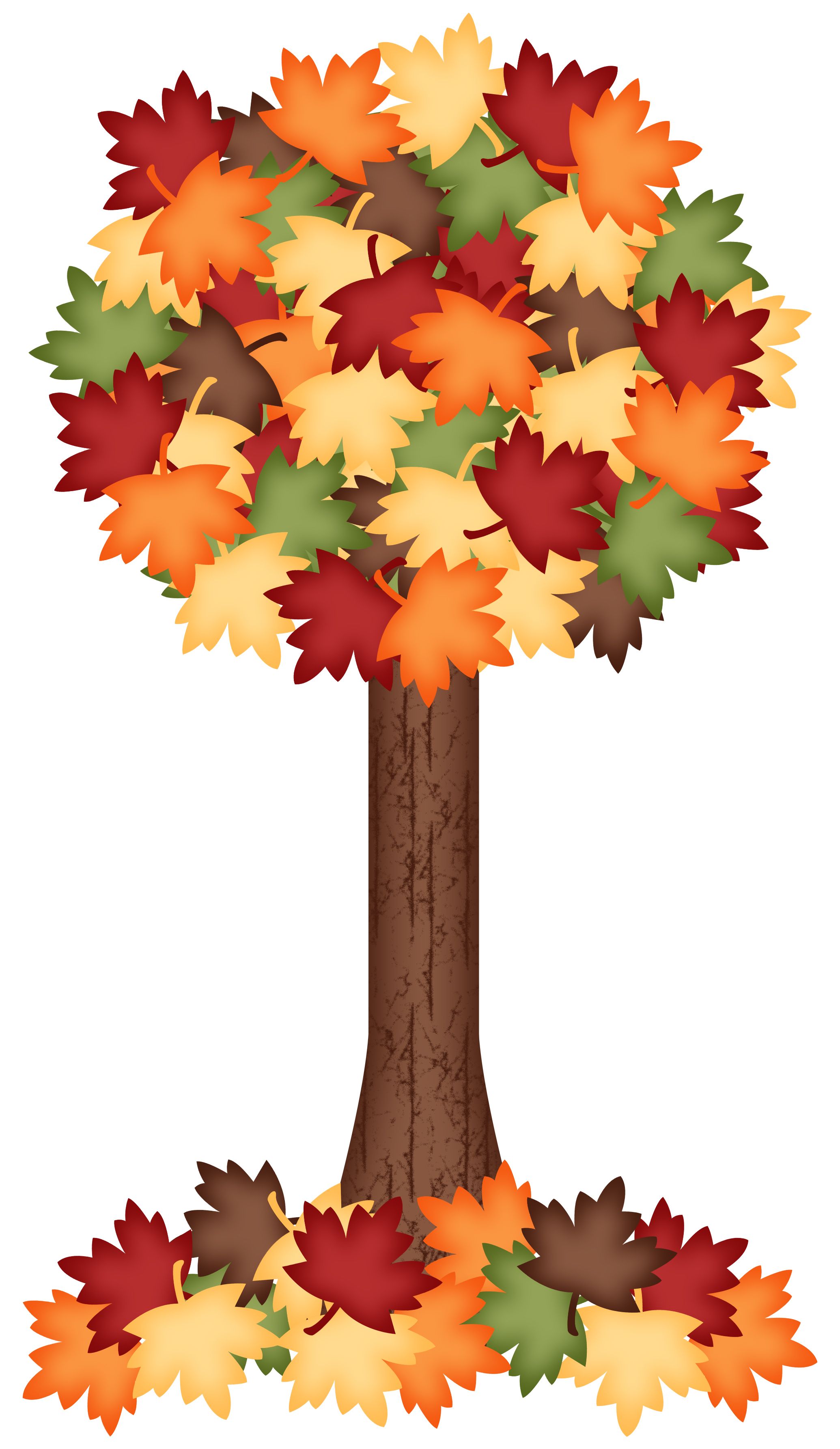 fall clip art tree