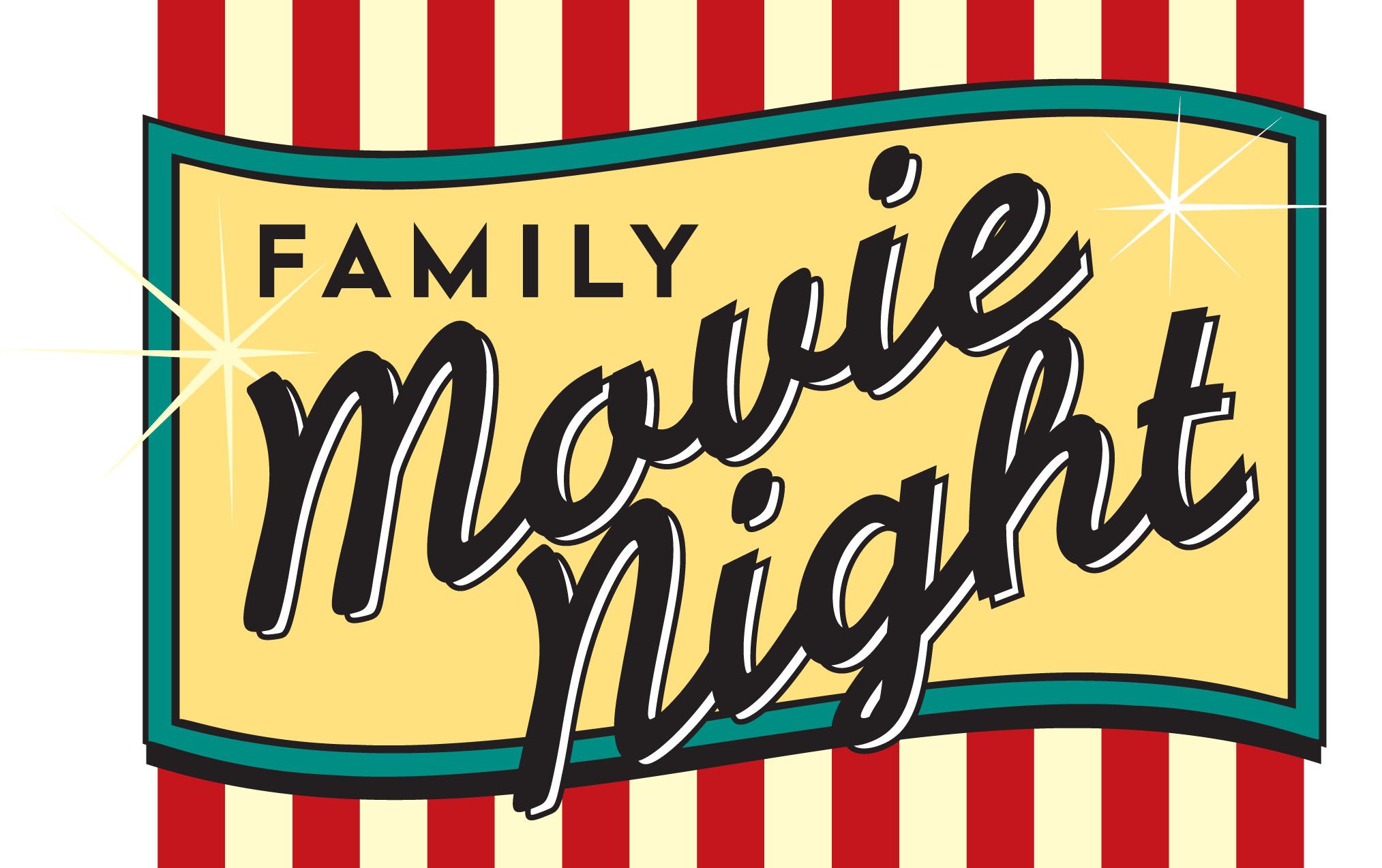 family movie night clipart