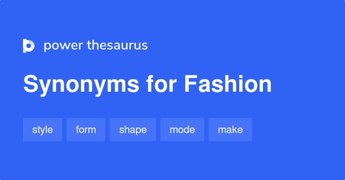 fashion thesaurus