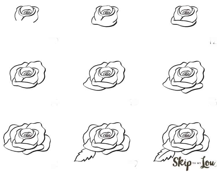 simple things to draw step by step