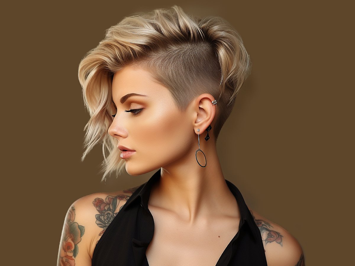 short hair undercut hairstyle