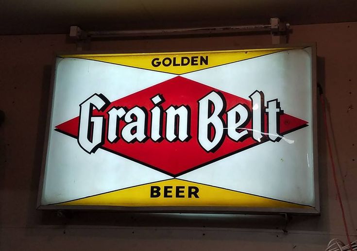 grain belt lighted sign