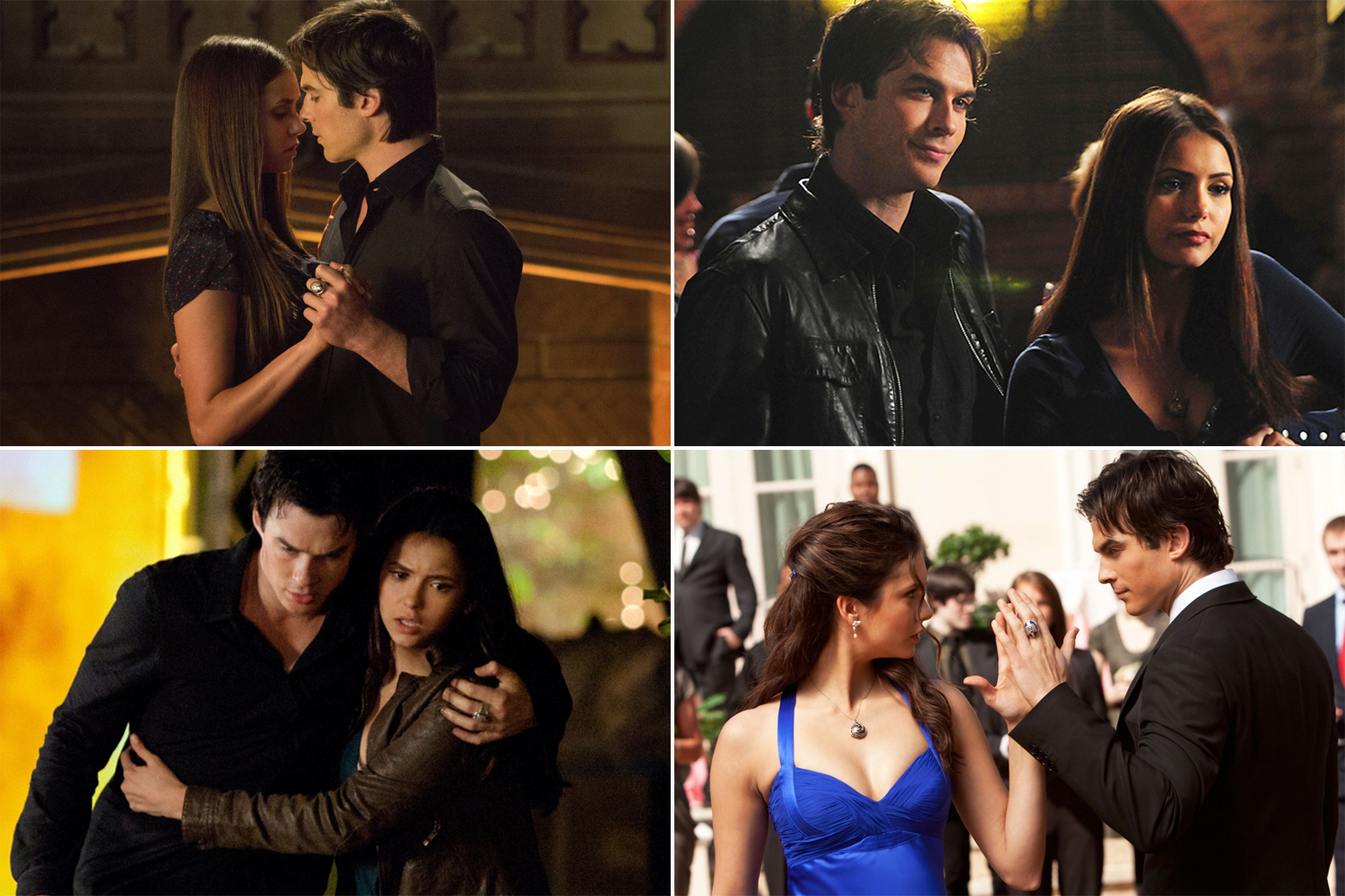 what episode does elena and damon get together