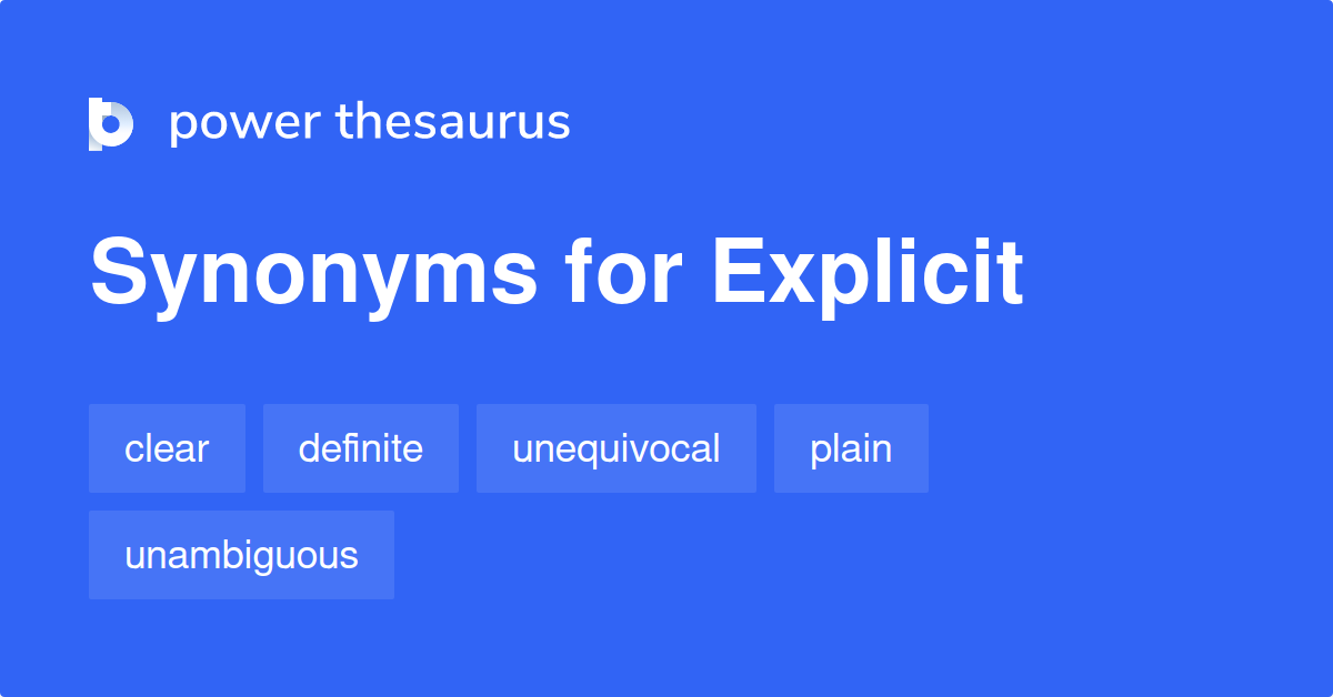 antonyms of explicit