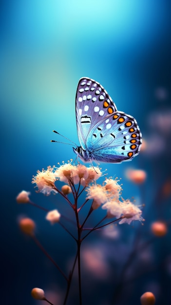 beautiful blue butterfly wallpaper